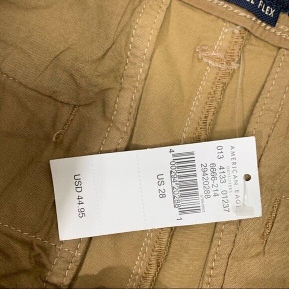 American Eagle next level flex shorts men’s 28 youth khaki tan aeo pocket - Picture 6 of 16